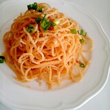 ミョウガのタラコスパゲッティ